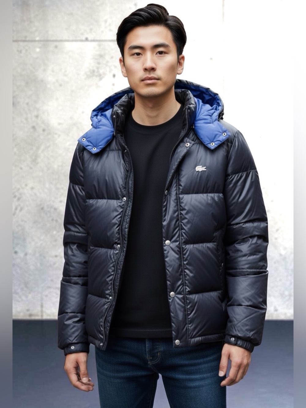 Lacoste Black Down Puffer Jacket
